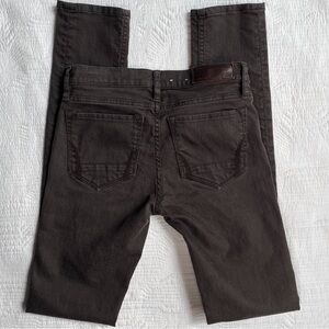 All Saints Women's Jean Pocket Stitching Skinny Washed Black/Brown‎ Sz 27/34
